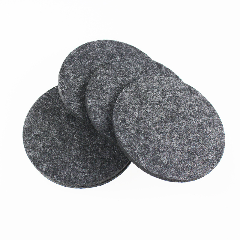 wholesale cheap heat insulation round wool felt cup pad / cup mat / plate coaster