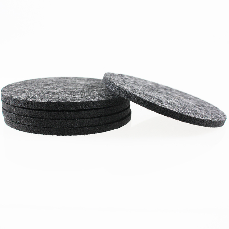 wholesale cheap heat insulation round wool felt cup pad / cup mat / plate coaster