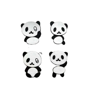 Custom Woodland Friends Animals Panda Shape Felt Wall Stickers DIY Craft Self-adhesive Felt switch stickers