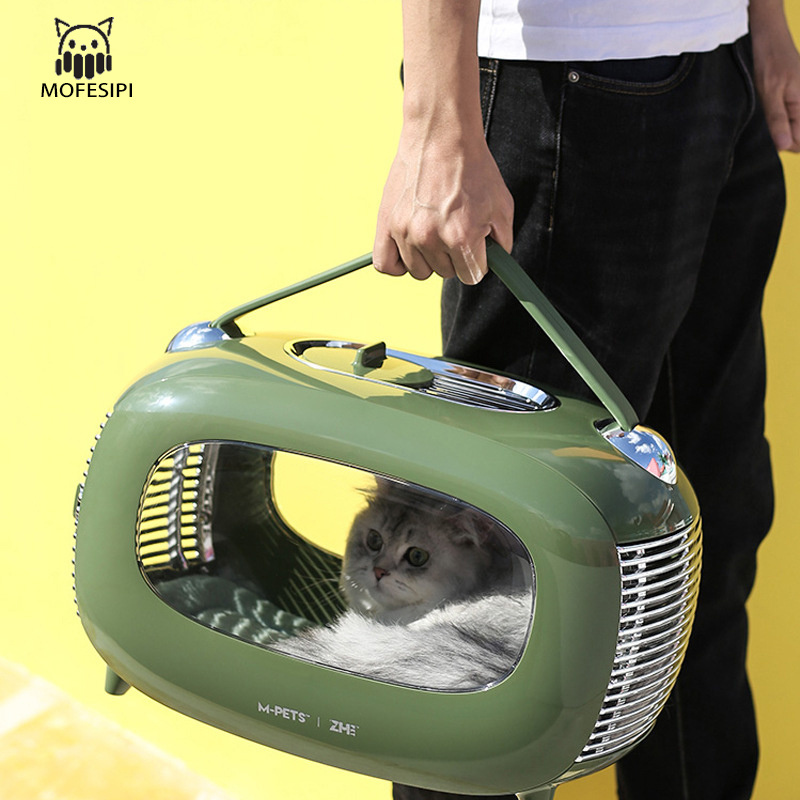 MOFESIPI Carrier for Cat Portable Bag Transparent Carrier Hiking Carrier for Cats Puppies Airline Approved Travel Outdoor Bag