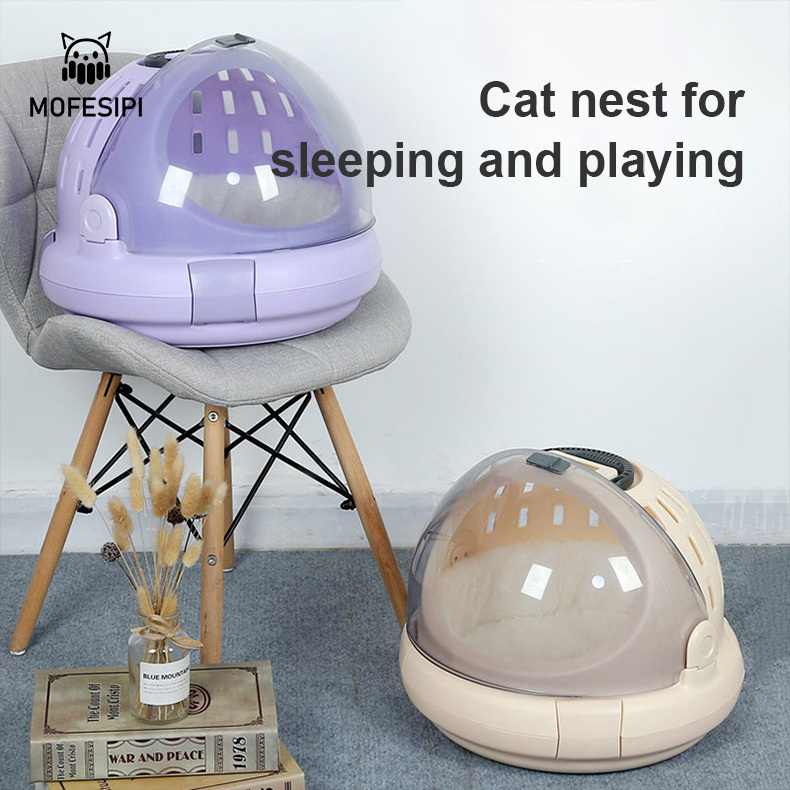 MOFESIPI Portable Cat Bag Large Space Multifunctional Pet Space Capsule Bag Car Carrying Bag Cat Litter Box Easy to Clean