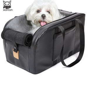 MOFESIPI Dog Central Console Cat Carrier Washable Portable Pet Booster Seat For Puppy  Pets Travel Safety Car Seat Bed