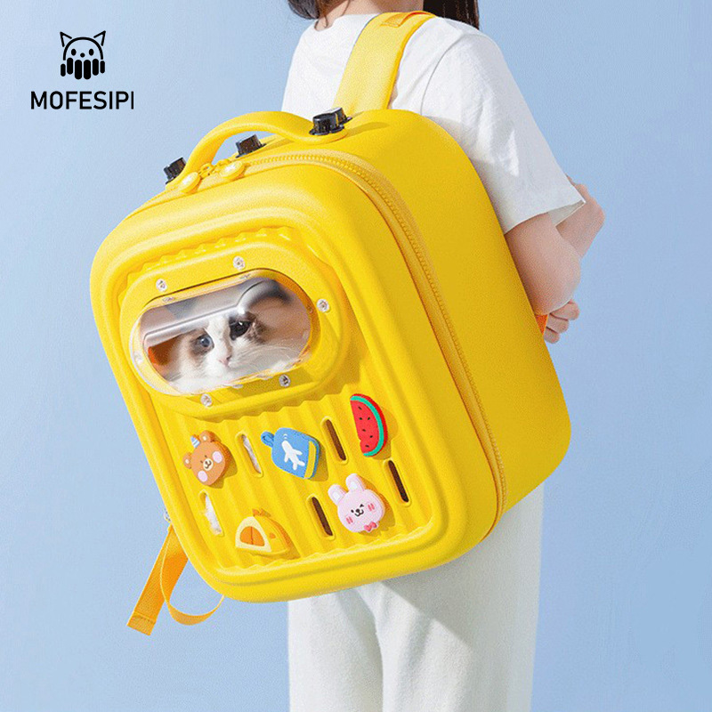 MOFESIPI Unique Style Stylish Carrier for Cat Backpack Outdoor For Cats And Dogs Pet Space Bag Travel Space Pet Backpack