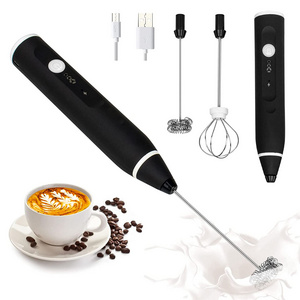 Portable Whisk Egg Beater Automatic Coffee Mixer Handheld Foam Maker Rechargeable USB Electric Milk Frother