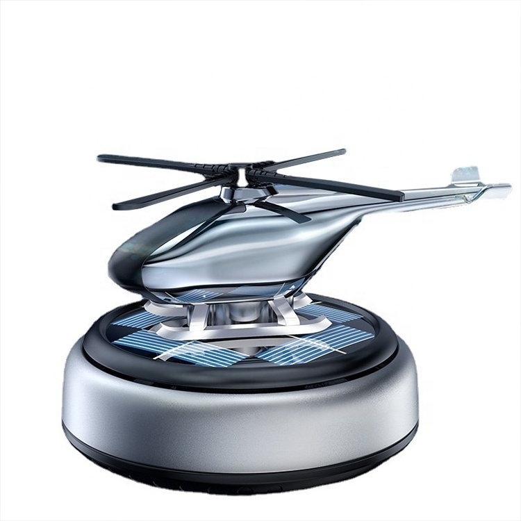 Solar Power Helicopter Solar Rotating Car Air Freshener