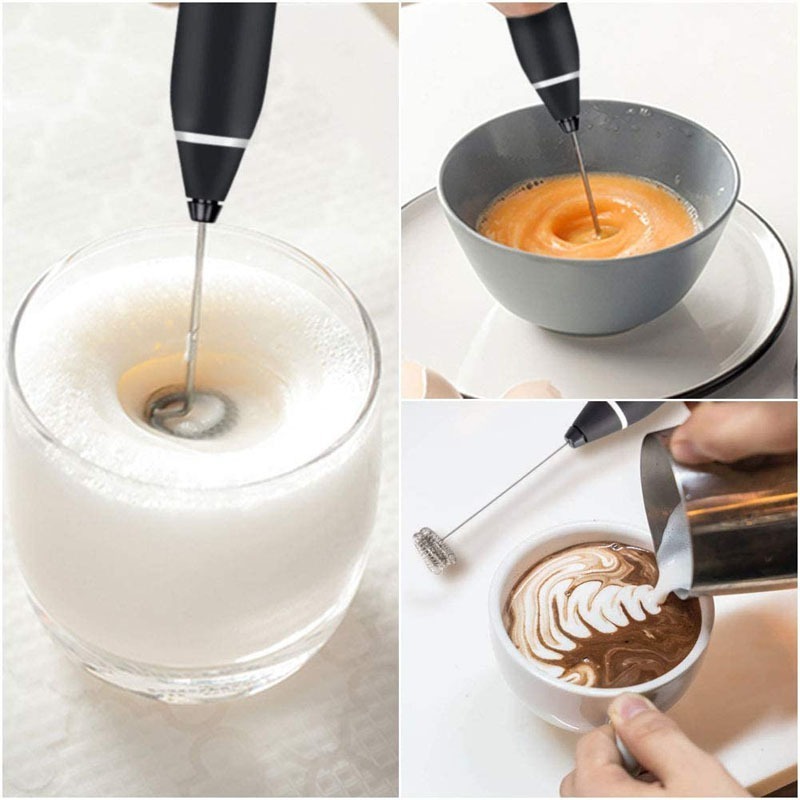 Portable Whisk Egg Beater Automatic Coffee Mixer Handheld Foam Maker Rechargeable USB Electric Milk Frother