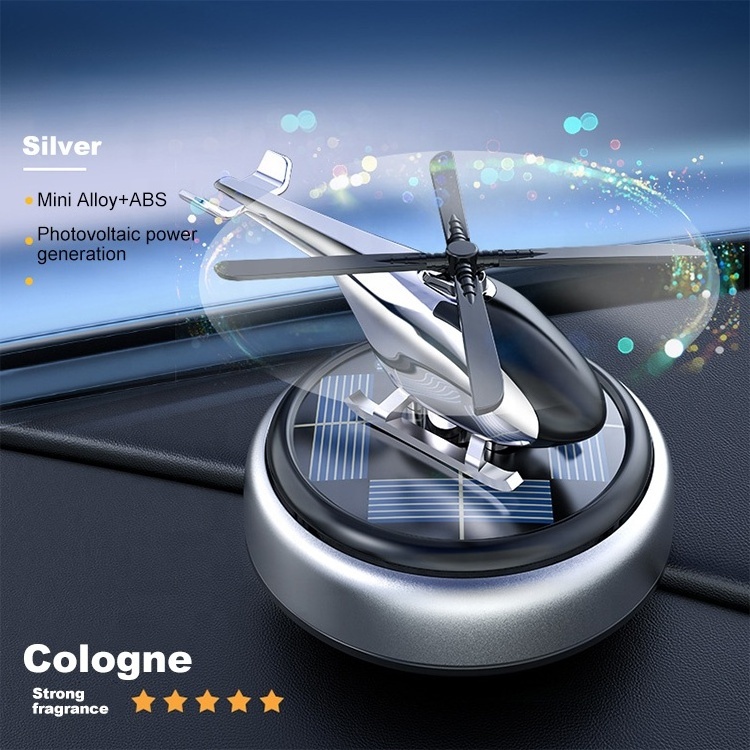 Solar Power Helicopter Solar Rotating Car Air Freshener