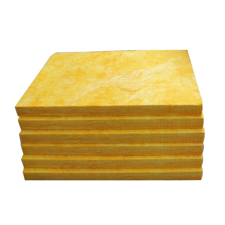 Fiber Glass Wool Board Glass Fibre Slab For Building Thermal Insulation