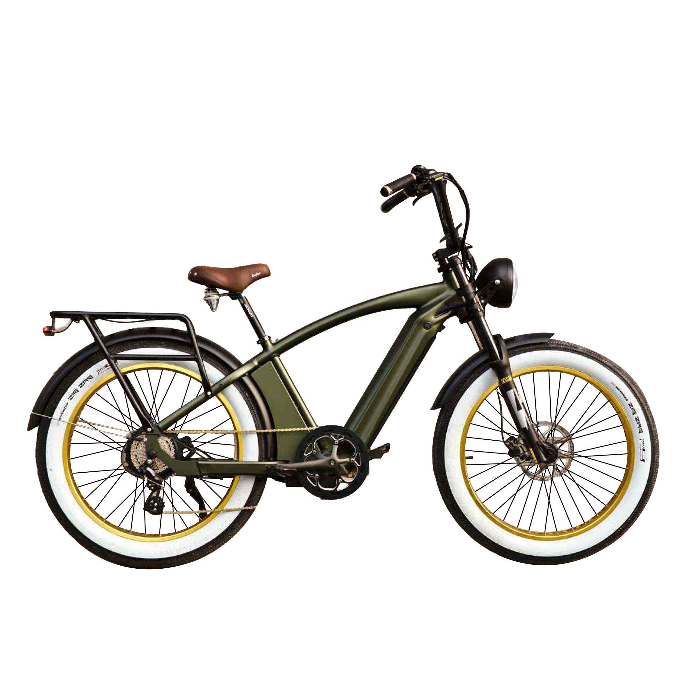 2023 halei 26 inch 4.0 fat tire beach cruiser e cycle 48v 1000w electric bike