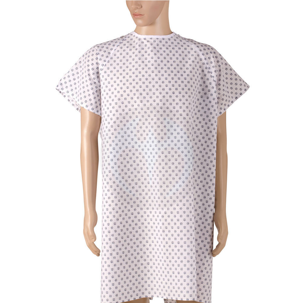 Unisex Reusable Hospital Uniforms Cotton Hospitals Patient Gowns Reusable Cotton Medical Patient Gowns