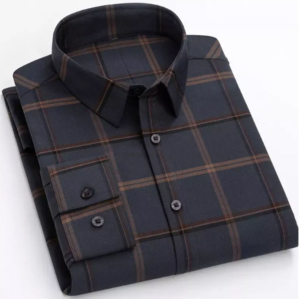 wholesale custom made OEM Flannels Soft Pure Cotton Fabric Men's Flannel Shirts quick dry breathable with customized logo