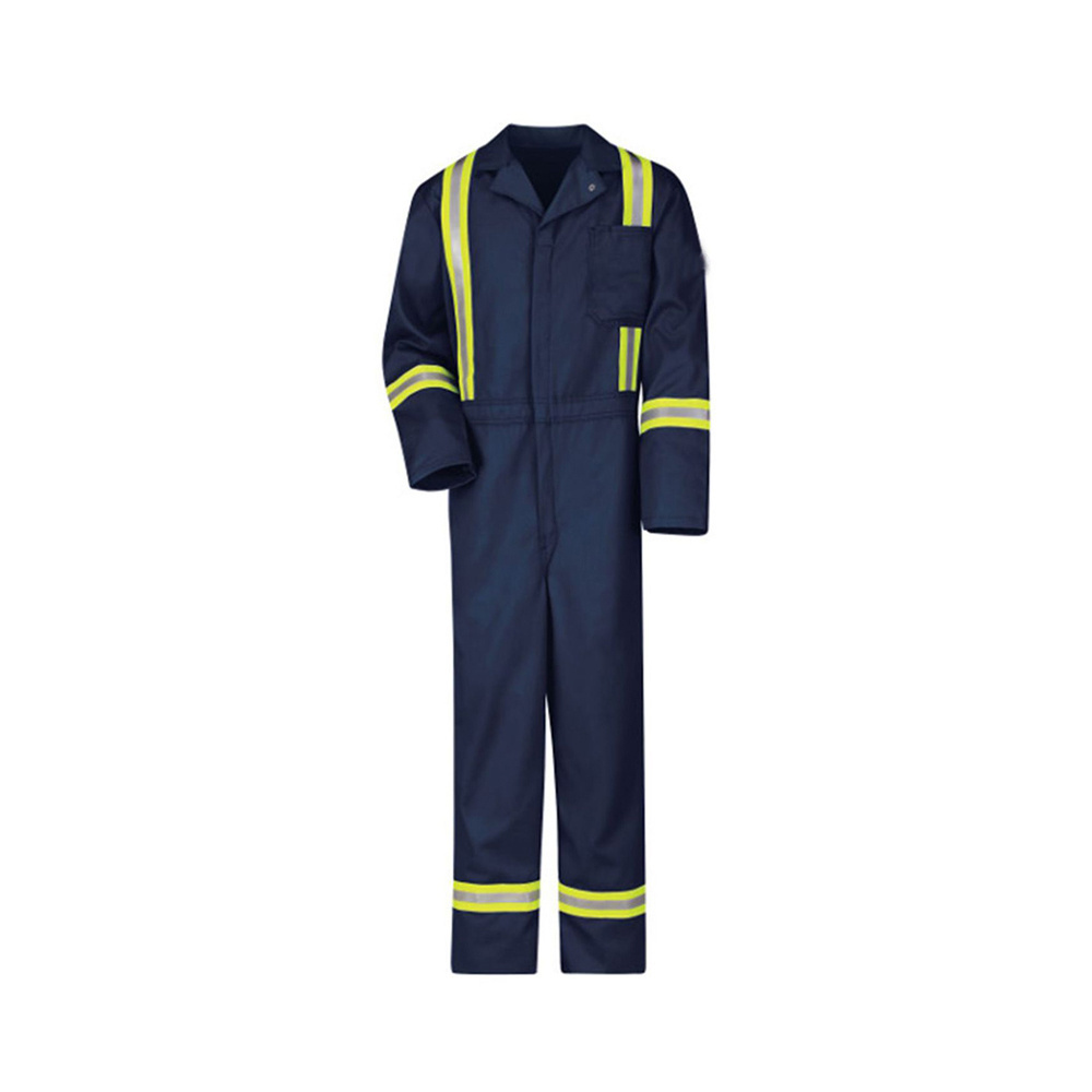 100% cotton material Breathable Hi Vis Construction Working Suit / Safety Suit work wear Factory Construction Working Suit