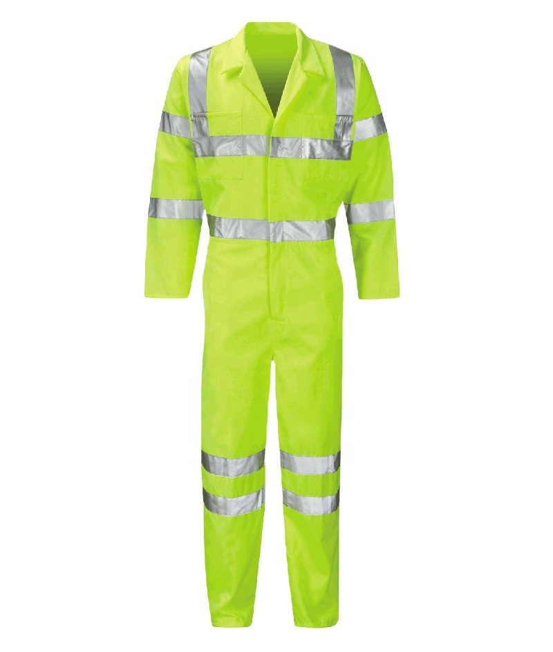 100% cotton material Breathable Hi Vis Construction Working Suit / Safety Suit work wear Factory Construction Working Suit