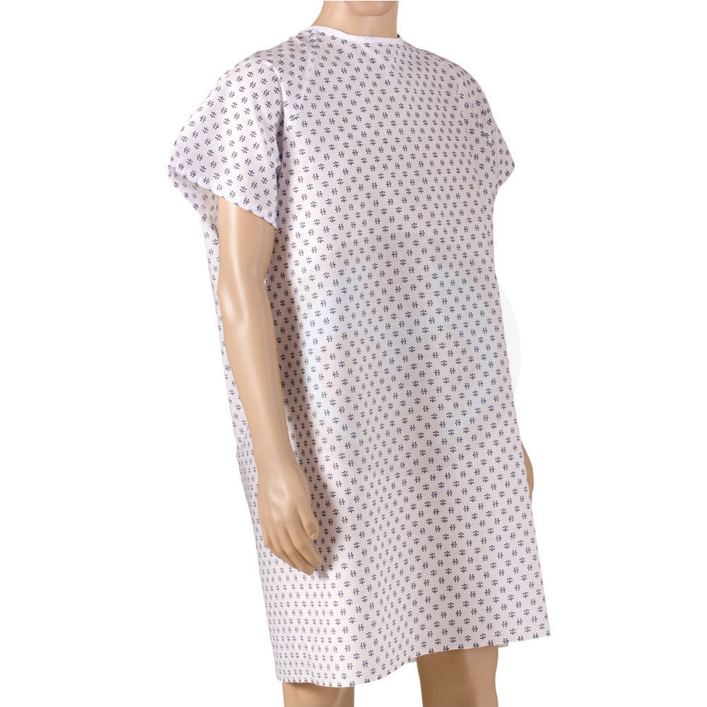 Unisex Reusable Hospital Uniforms Cotton Hospitals Patient Gowns Reusable Cotton Medical Patient Gowns