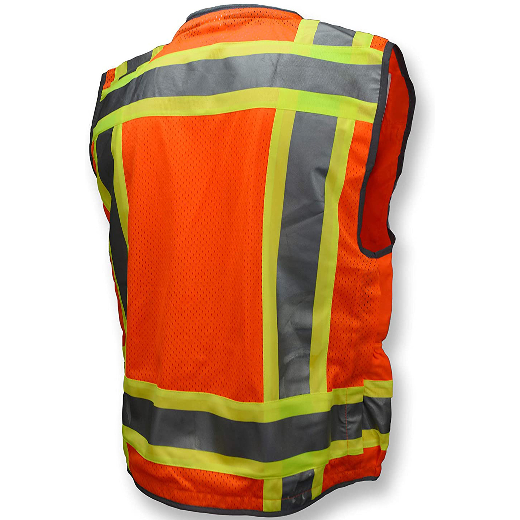 OEM Design Green Color Security High Visibility Reflective Vest Front Zipper Cheap Price Safety Vests Hi Viz Tactical Vest