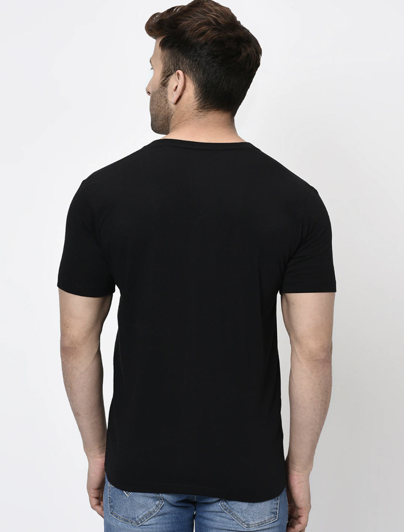 Wholesale oem custom logo short sleeve 100% cotton blank round bottom t-shirt v-neck for men