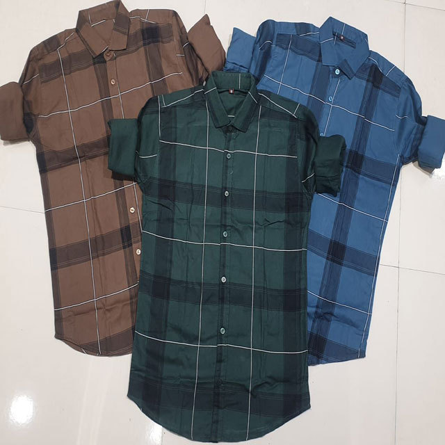 2023 new design customize design 100% cotton check flannel shirt for men multicolor are available