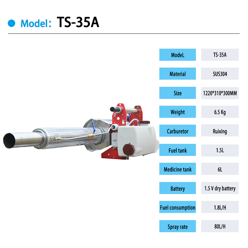 Farm gasoline engine sprayer agricultural orchard smog sprayer for anti fly