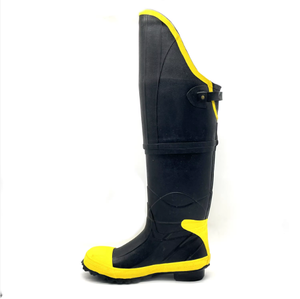 Custom cheap price waterproof rubber rain boots safety boots for industrial work fireman electricians rainboots with steel shank