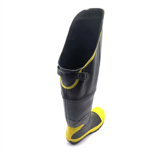 Custom cheap price waterproof rubber rain boots safety boots for industrial work fireman electricians rainboots with steel shank