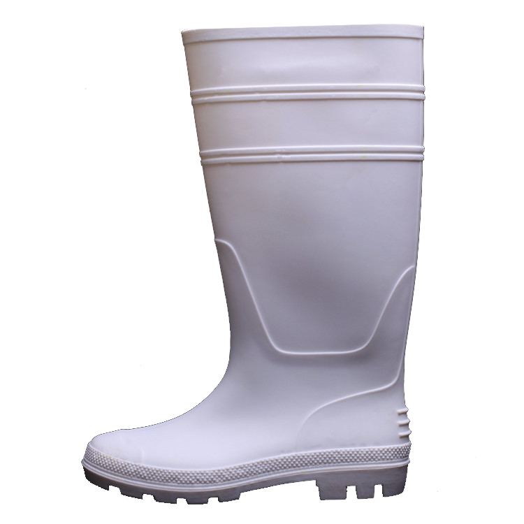 New arrival  fashion cheap  white  pvc transparent rain boots for men