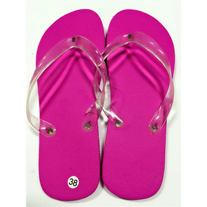 2023 fashion women beach colorful cheap pe flip flops