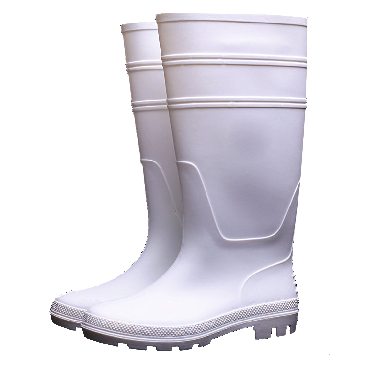 New arrival  fashion cheap  white  pvc transparent rain boots for men