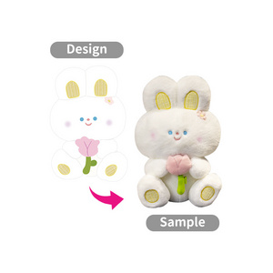 Ultrasoft Stuffed Animal Plushie Custom Rabbit Plush Animal Soft Toy Made Your Own Desgin Toys Customized Cute Animal Mascot