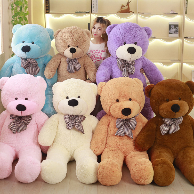 Moiemias Cpc Valentines Teddy Bears Wholesale 200cm Unfilled Osos De Peluche Large Unstuffed Teddy Bear Skins With Bowknot