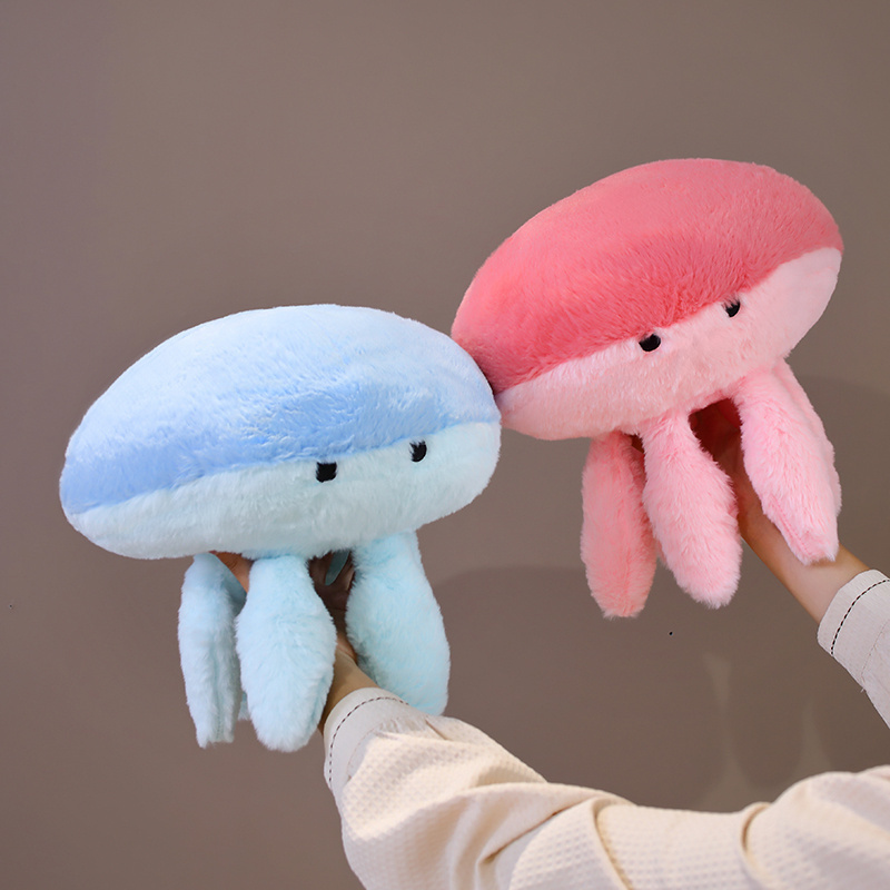 30cm Pink Soft Jellyfish Plush Toy Cute Blue Jellyfish Stuffed Toy