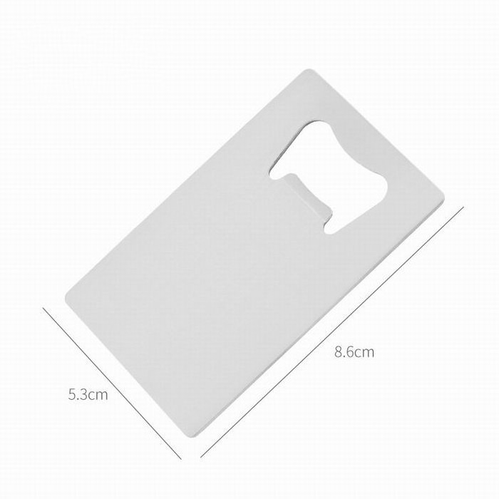 Customized Logo Stainless Steel Rectangular Wine Bottle Opener Credit Card Beer Bottle Opener Stainless Steel Can Opener