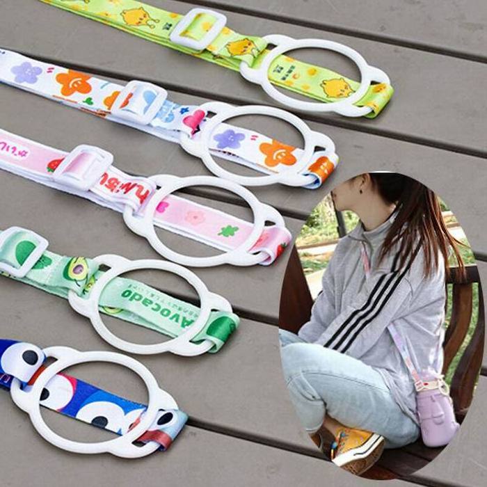 Wholesale Tumbler Strap Portable Water Bottle Holder Polyester Water Cup Strap Water Bottle Lanyard