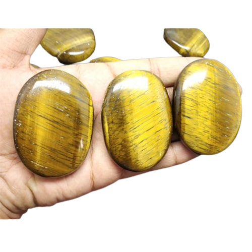 High Quality Natural Stone Yellow Tiger Eye Palm Stone For Meditation And Healing Tiger Eye Crystal Palm Stone For Healing