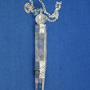 Clear Quartz Pipe Pendulum Online Buy From Moin Agate Clear Quartz Pendulum For Sale Gemstone Pendulum For Healing