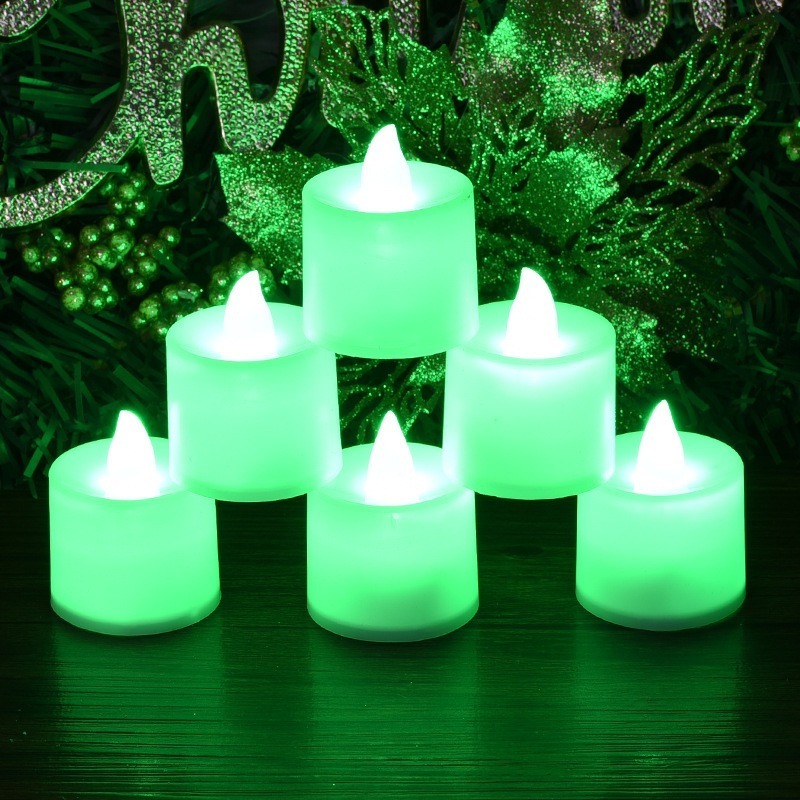 3d Real Flame LED Tea Lights Candles Battery Operated Realistic Flickering Flameless Long Lasting Wedding Decoration