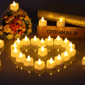 3d Real Flame LED Tea Lights Candles Battery Operated Realistic Flickering Flameless Long Lasting Wedding Decoration