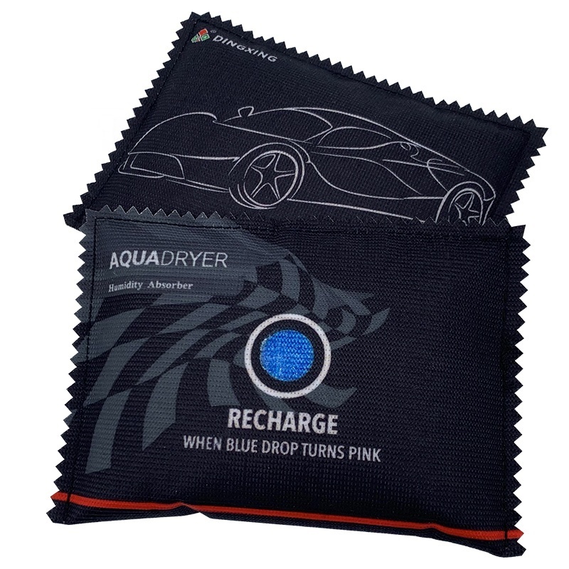 good quality indicating car dehumidifier bag high purity reusable silica gel desiccant bag absorb moisture bag for car