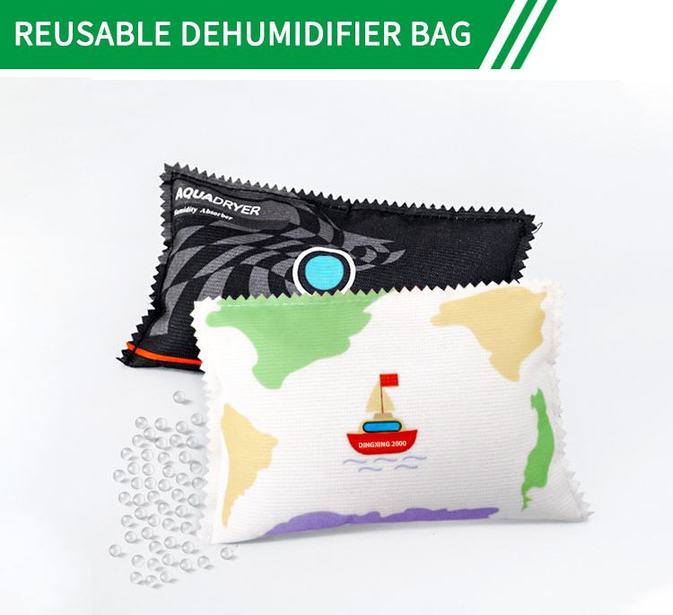 New dehumidifier four-piece set White Color Silica Gel Desiccant Moisture Absorber Bag Dehumidifier Bag Bamboo Charcoal  Bag