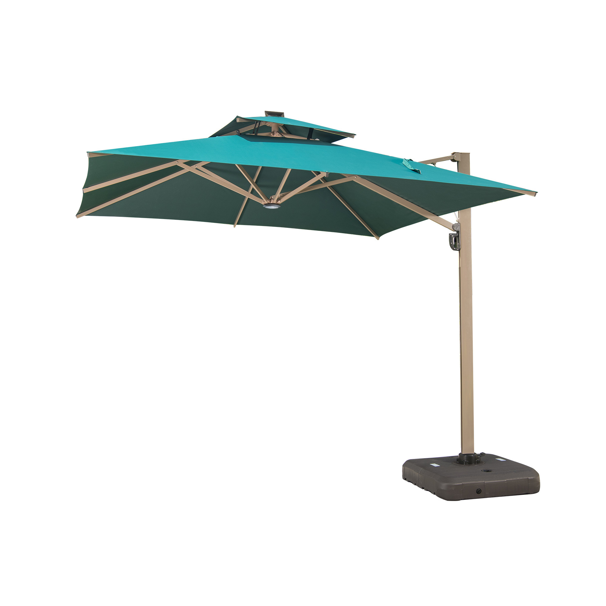 New Arrival Umbrella Outdoor Parasols Strong Hydraulic Operated 12 ft Cantilever Patio Umbrella