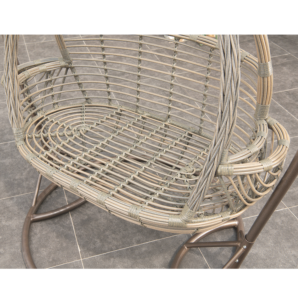 2022 patio wicker swing chair with stand wooden two double seat swing set outdoor hommck hanging garden egg chairs