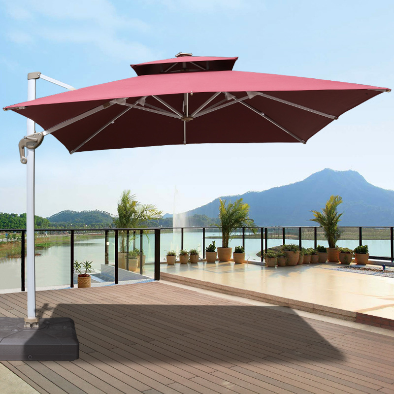 Out door parasol umbrella commercial aluminum garden restaurant market heavy duty sonnenschirm outdoor umbrellas