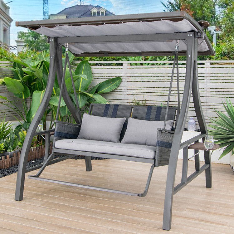 modern patio swings outdoor furniture 2 seater outdoor patio swing with cushions