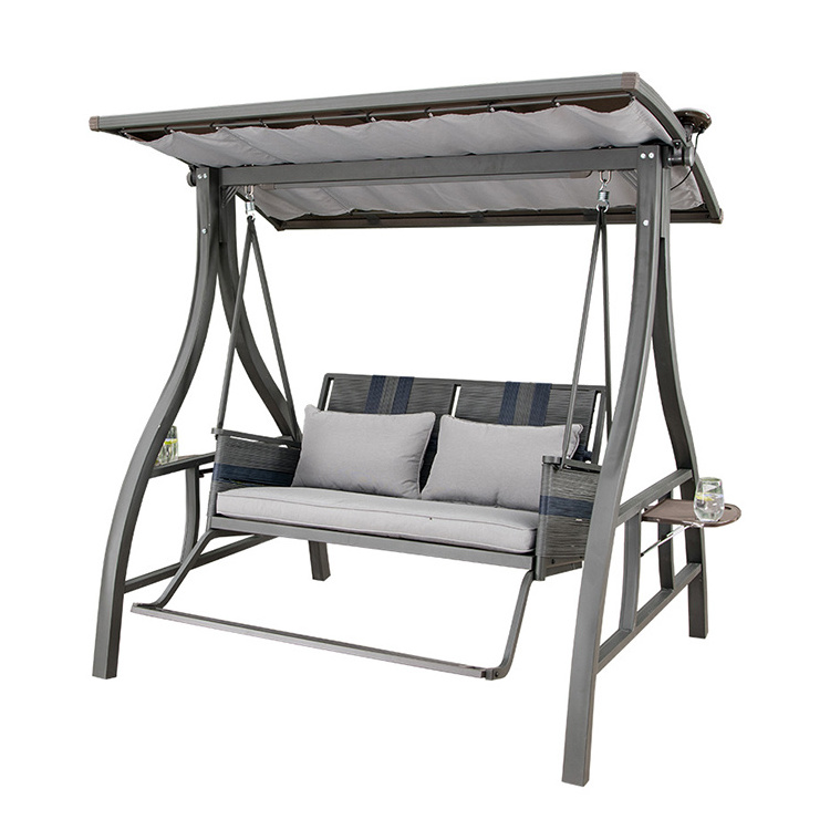 modern patio swings outdoor furniture 2 seater outdoor patio swing with cushions