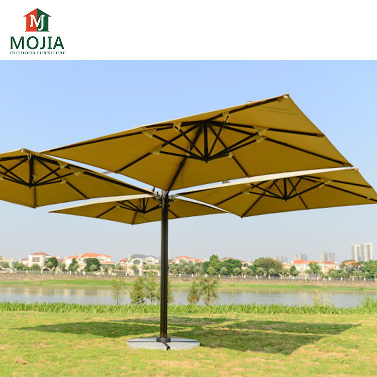 Garden Color customization parasol Outdoor Large Four side Umbrellas Patio parasol double side cantilever umbrella