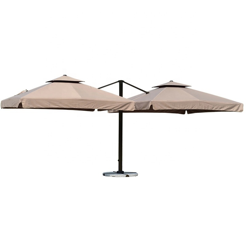 Garden Color customization parasol Outdoor Large Four side Umbrellas Patio parasol double side cantilever umbrella