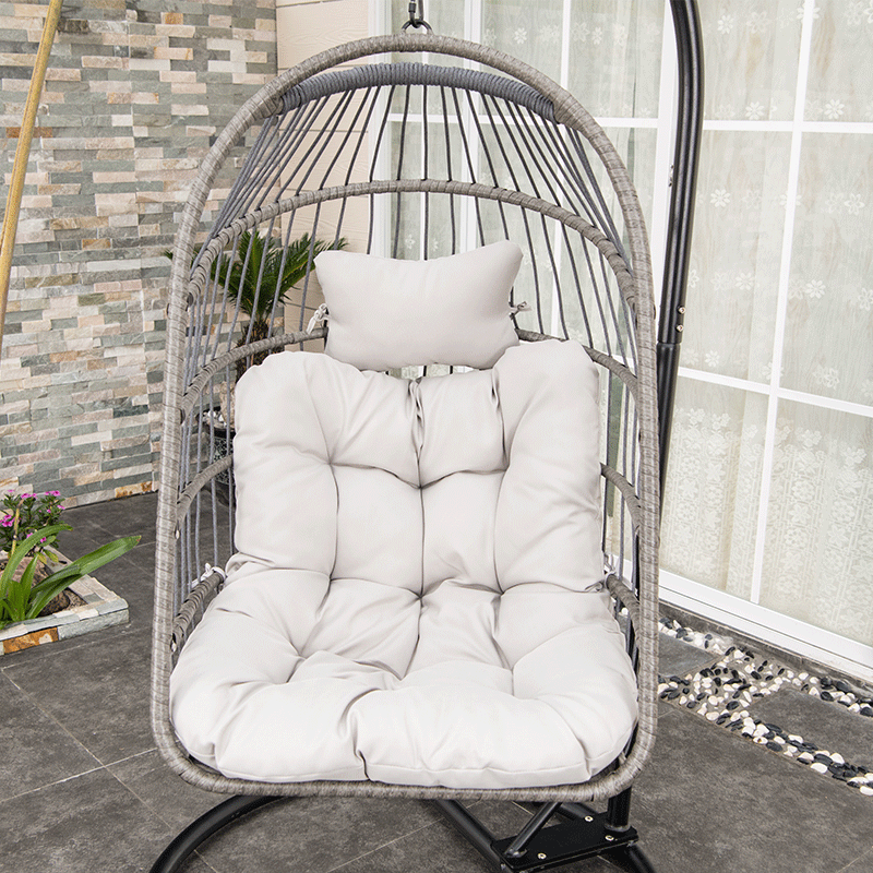 made in china superior quality modern garden patio swing chair rattan hanging swings cushions