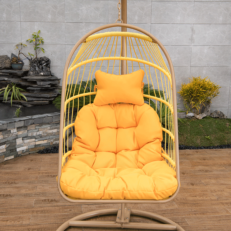 made in china superior quality modern garden patio swing chair rattan hanging swings cushions