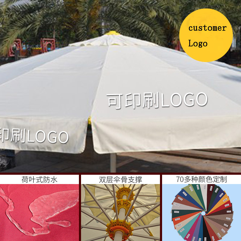 big parasol Oversized Rome Outdoor Umbrella Garden Leisure Umbrella Coffee Bar Street Commercial Club Villa Sunshade Umbrellas