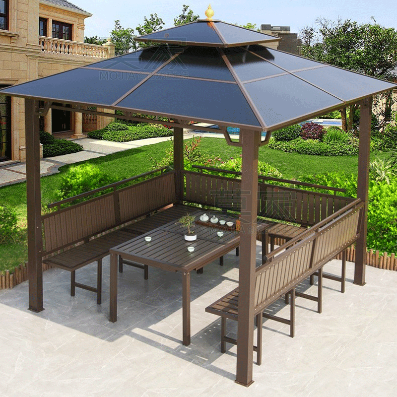 all weather garden roof gazebo legno usato modern aluminum Balcony Pergola Pergolas prefabricated outdoor patio Gazebos PERGOLA