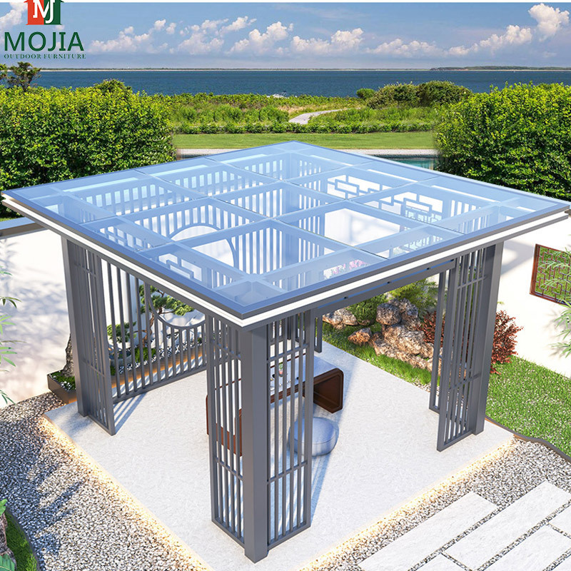 gazebo outdoor aluminum luxury outdoor events gazebo back yard patio garden gazebos 3X6 pergola solar panel waterproof pergola